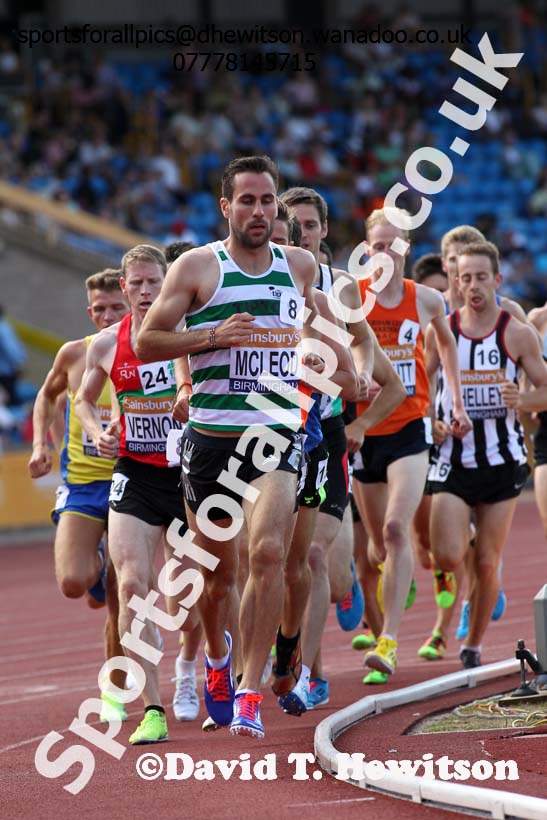 Mens 5000 metres, Sainsbury's British Champs, Alexander Stadium, Birmingham. Photo: David T. Hewitson/Sprts for All Pics